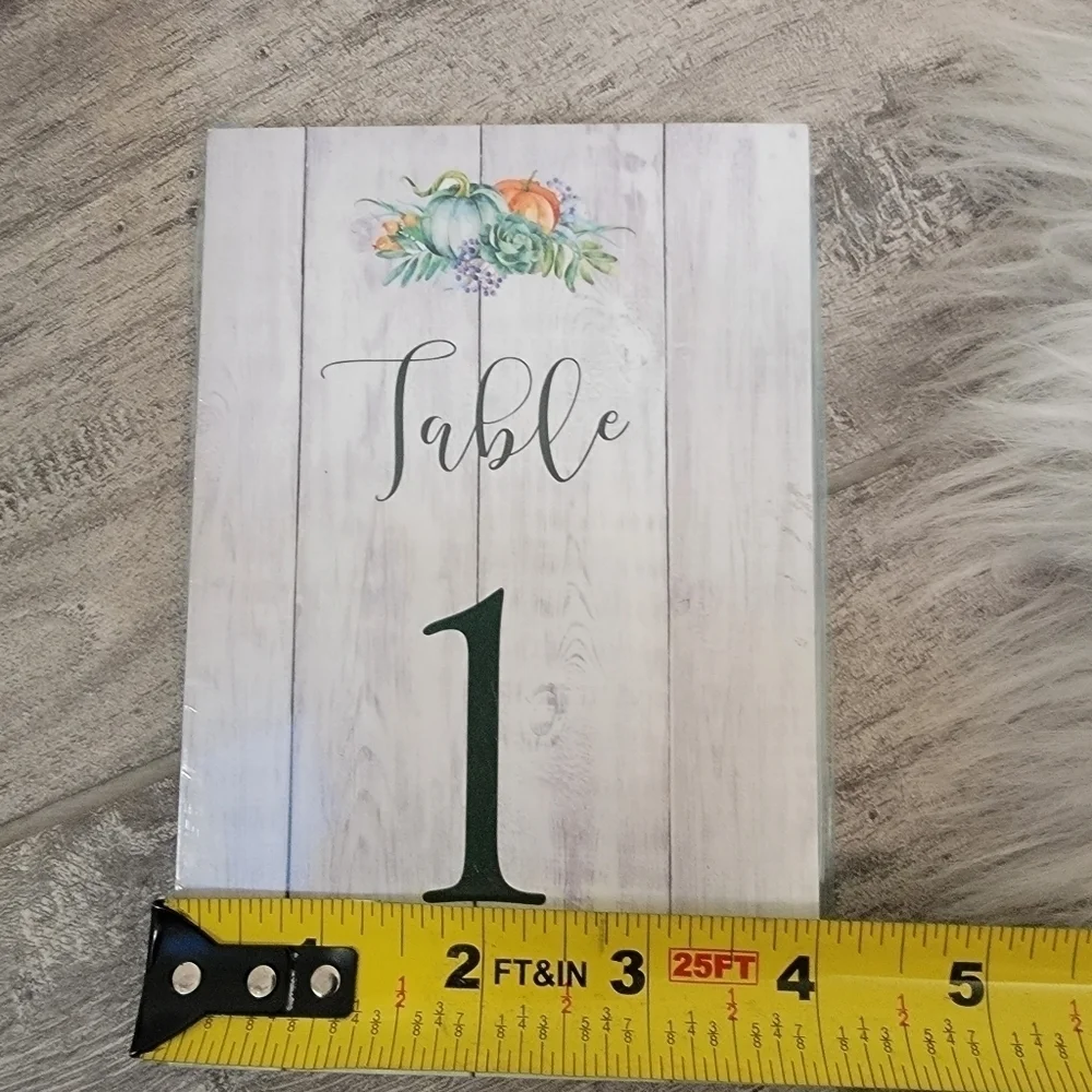 New 25 Table Numbers 4X6